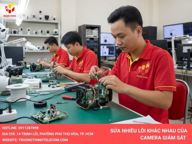 Sửa nhiều lỗi khác nhau của camera giám sát