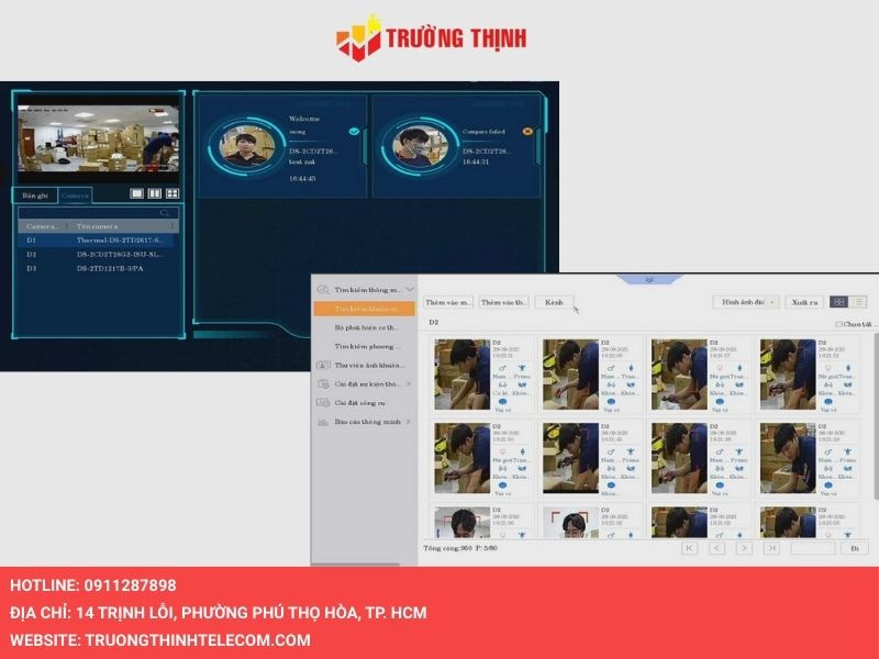 Trên màn hình