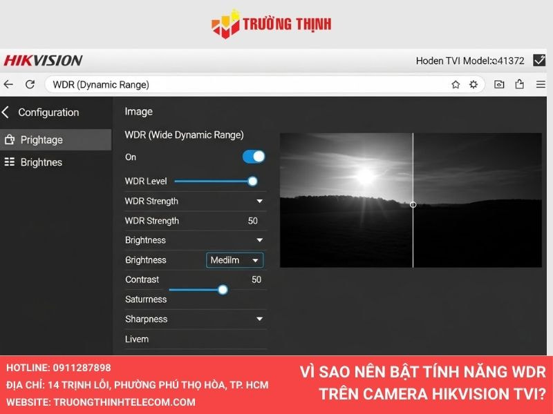 Vì sao nên bật tính năng WDR trên camera Hikvision TVI?