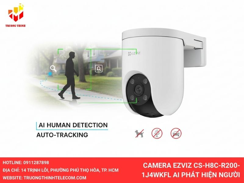 Camera EZVIZ CS-H8c-R200-1J4WKFL AI phát hiện người