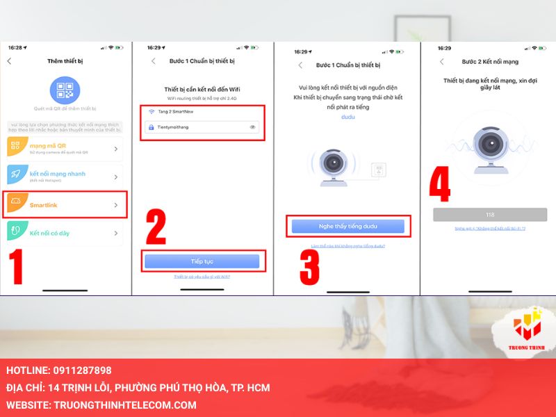 Kết nối camera Yoosee bằng phương thức Smartlink