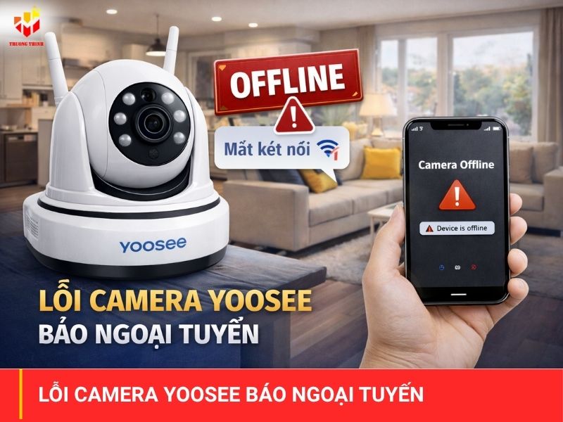 Lý do và hướng dẫn khắc phục lỗi camera Yoosee báo ngoại tuyến
