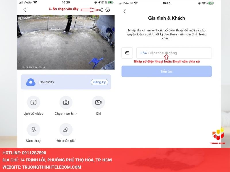 Chia sẻ quyền truy cập