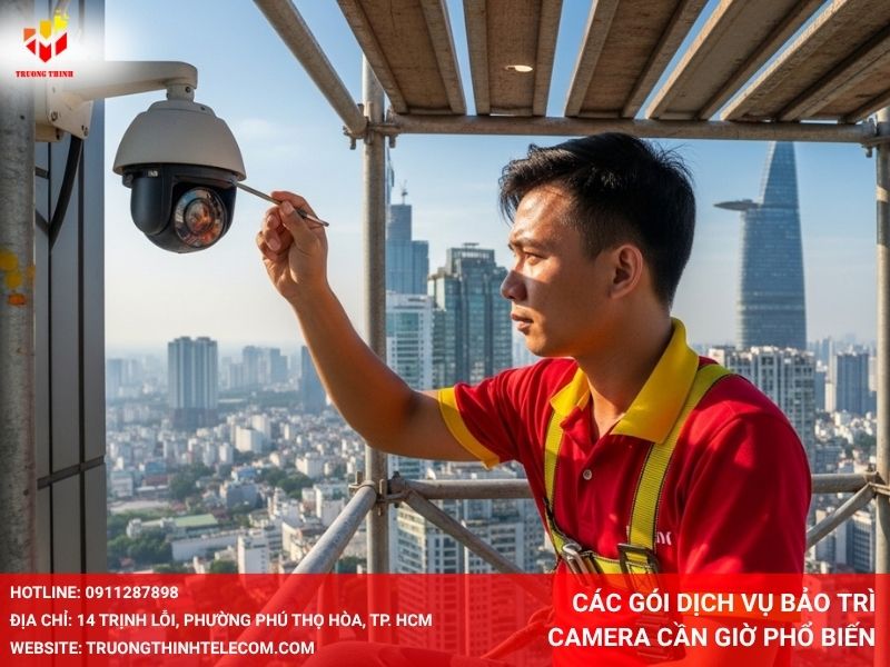 Các gói dịch vụ bảo trì camera Cần giờ phổ biến