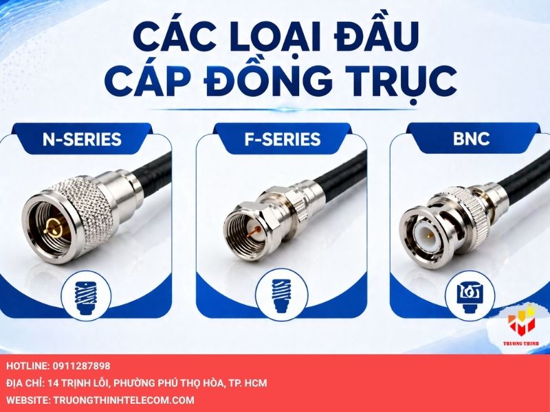 Các loại đầu cáp đồng trục