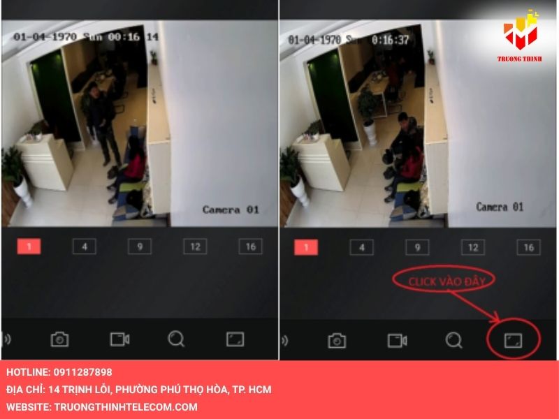 Chọn camera muốn xem
