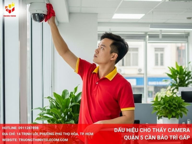 Dấu hiệu cho thấy camera quận 5 cần bảo trì gấp