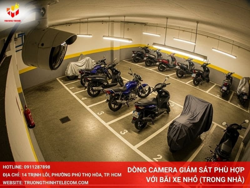 Dòng camera giám sát phù hợp với bãi xe nhỏ (Trong nhà)