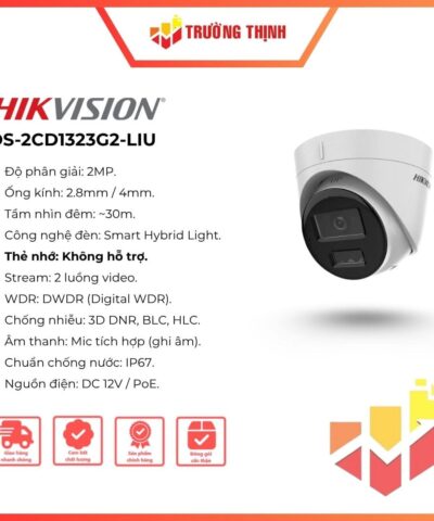 Camera Hikvision IP Bán Cầu 2MP DS-2CD1323G2-LIU