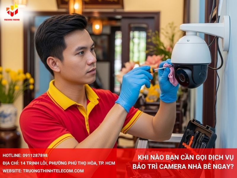 Khi nào bạn cần gọi dịch vụ bảo trì camera Nhà Bè ngay?