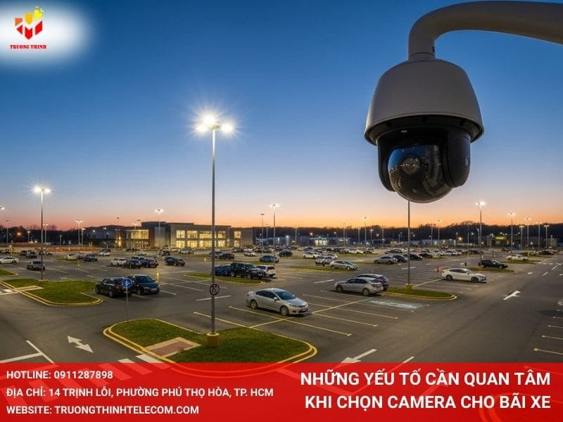 Những yếu tố cần quan tâm khi chọn camera cho bãi xe