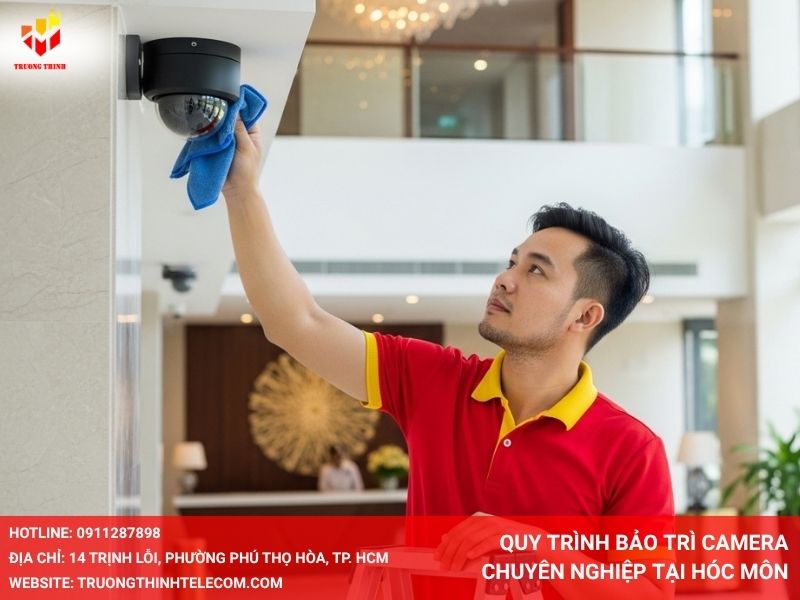 Quy trình bảo trì camera chuyên nghiệp tại Hóc Môn