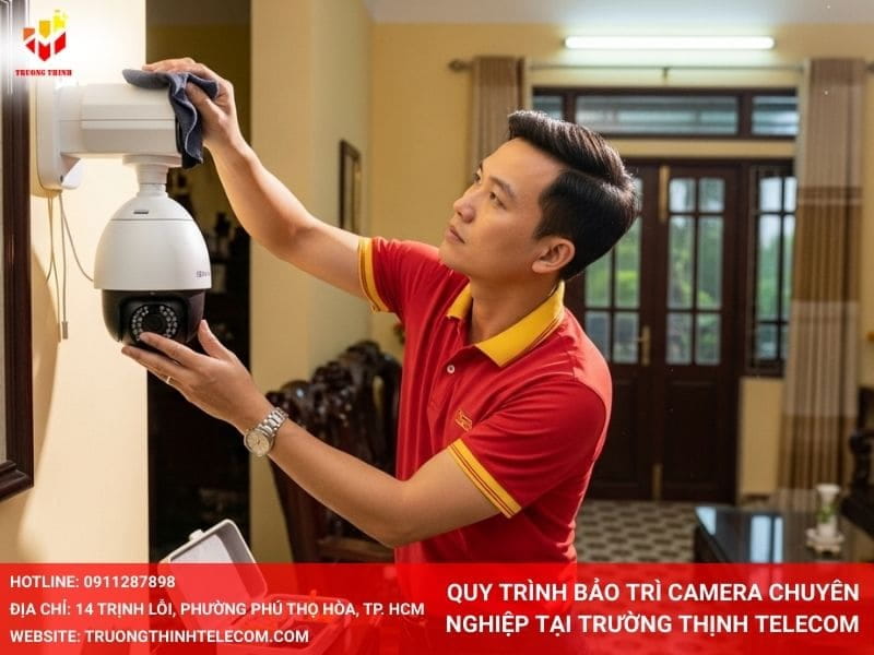 Quy trình bảo trì camera chuyên nghiệp tại Trường Thịnh Telecom