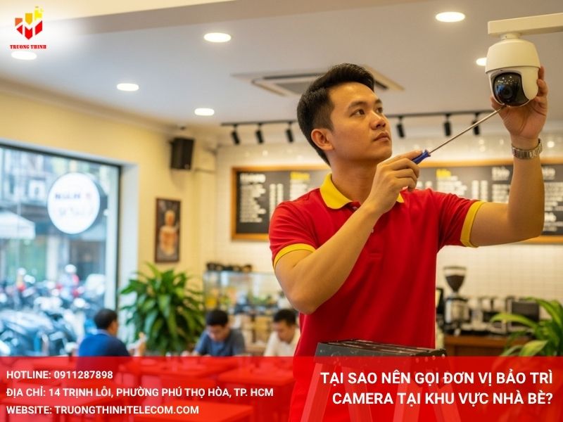 Tại sao nên gọi đơn vị bảo trì camera tại khu vực Nhà Bè?