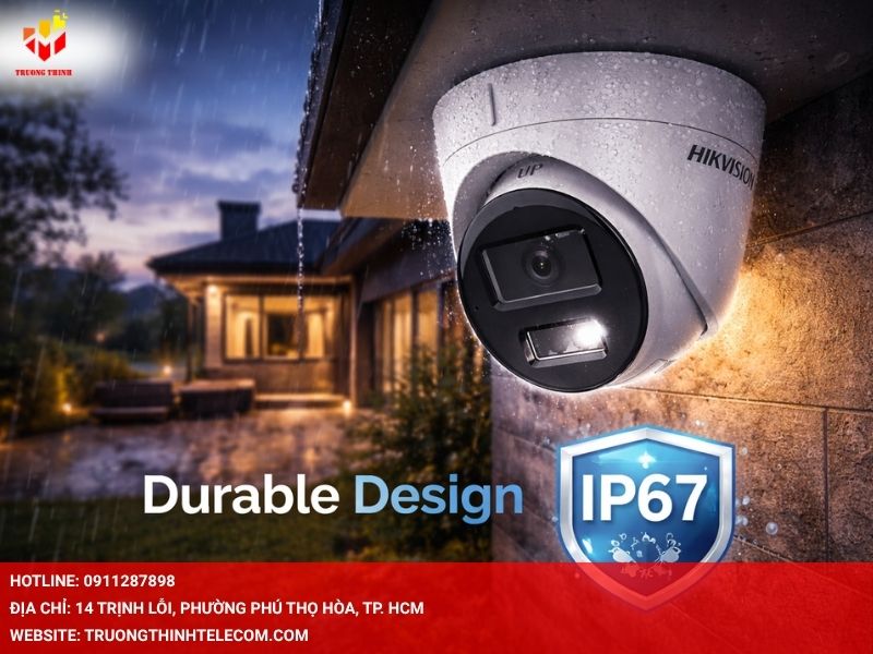 Thiết kế bền bỉ với tiêu chuẩn IP67