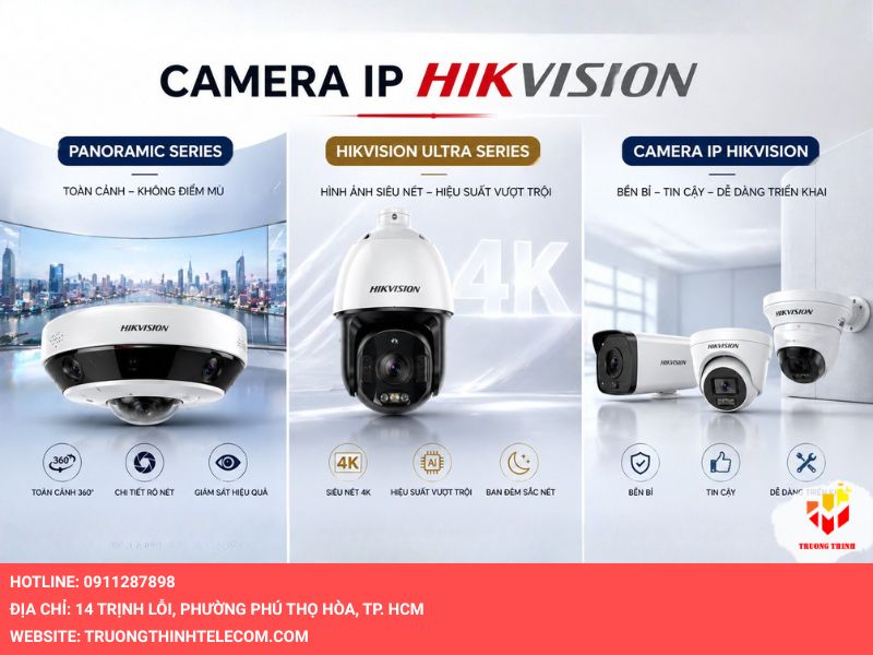 Các dòng camera giám sát của Hikvision