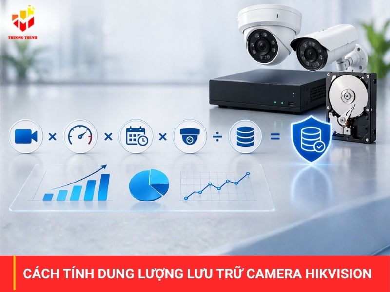 Công cụ & Cách tính dung lượng lưu trữ camera hikvision​ chuẩn nhất