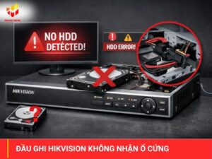 Đầu ghi Hikvision không nhận ổ cứng