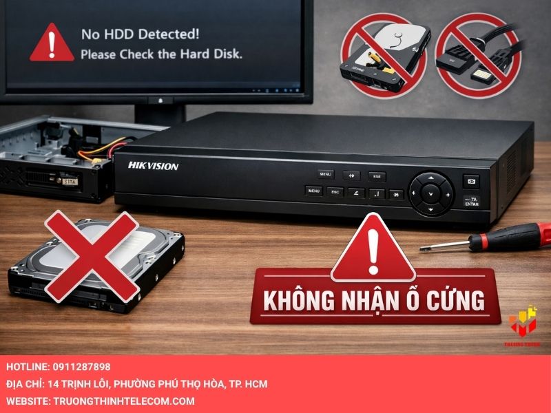 Nguyên nhân dẫn đến đầu ghi Hikvision báo lỗi ổ cứng