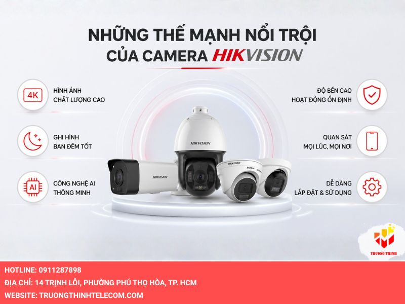 Những thế mạnh nổi trội của camera Hikvision