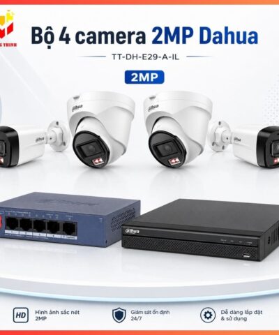 Trọn bộ 4 camera Dahua TT-DH-E29-A-IL Chính hãng