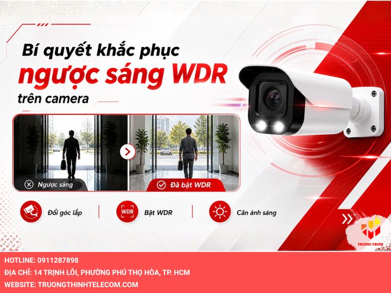 Bí quyết khắc phục tình trạng ngược sáng WDR trên camera