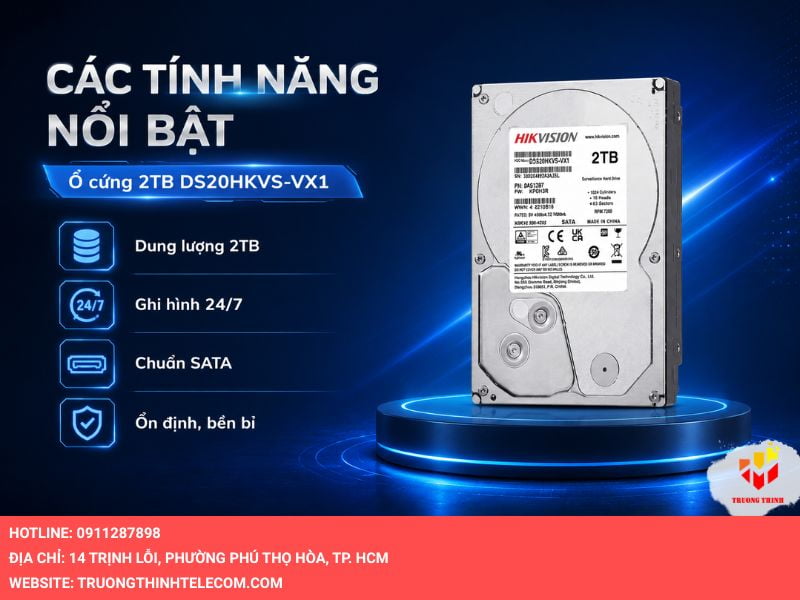 Các tính năng nổi bật của Ổ cứng 2TB DS20HKVS-VX1