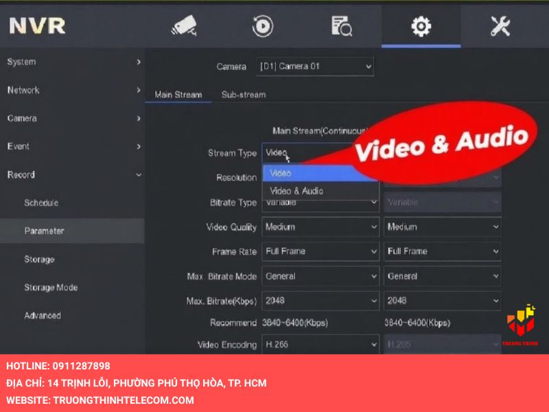 Cách nói chuyện qua camera Hikvision và đầu ghi hình