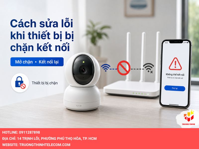 Cách sửa lỗi khi thiết bị bị chặn kết nối