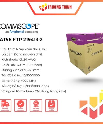 Dây cáp mạng amp Commscope cat5e FTP 219413-2 Chính hãng