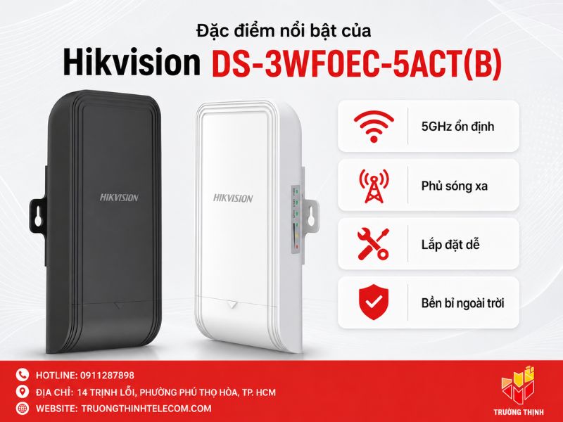 Đặc điểm nổi bật của Hikvision DS-3WF0EC-5ACT(B)