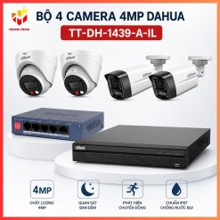 Trọn bộ 4 camera 4MP Dahua TT-DH-1439-A-IL Giá Tốt