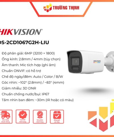 Camera Hikvision DS-2CD1067G2H-LIU