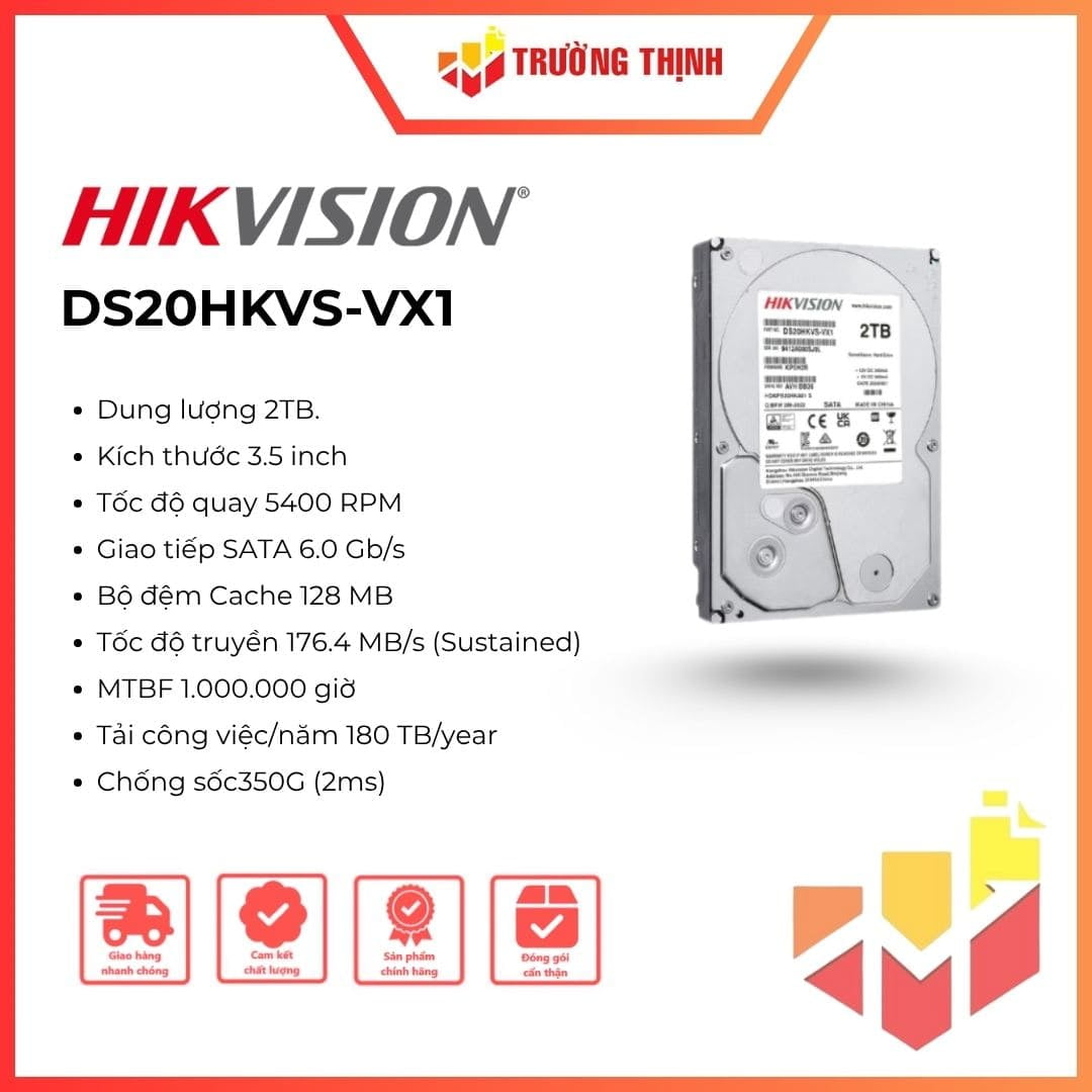 Ổ cứng giám sát Hikvision DS20HKVS-VX1 2TB