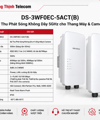 Bộ Thu Phát Sóng Không Dây DS-3WF0EC-5ACT(B) cho Thang Máy