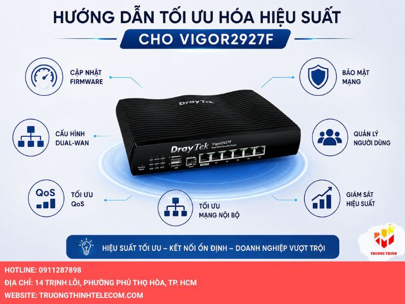 Hướng dẫn tối ưu hóa hiệu suất cho Vigor2927F