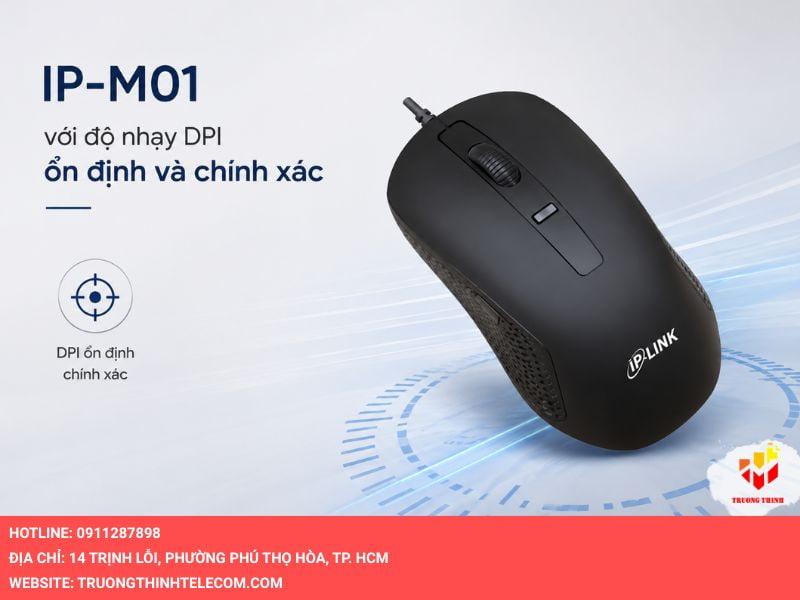 IP-M01 với độ nhạy DPI ổn định và chính xác