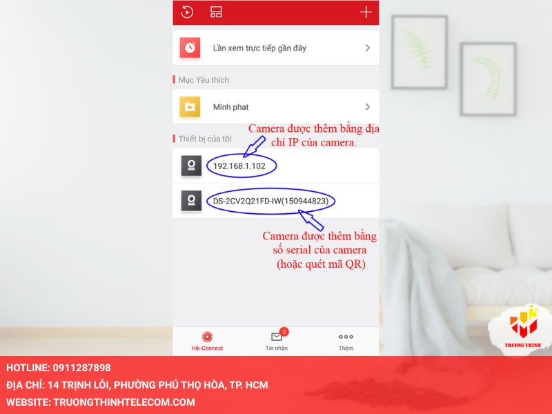 Mở ứng dụng Hik-Connect trên điện thoại