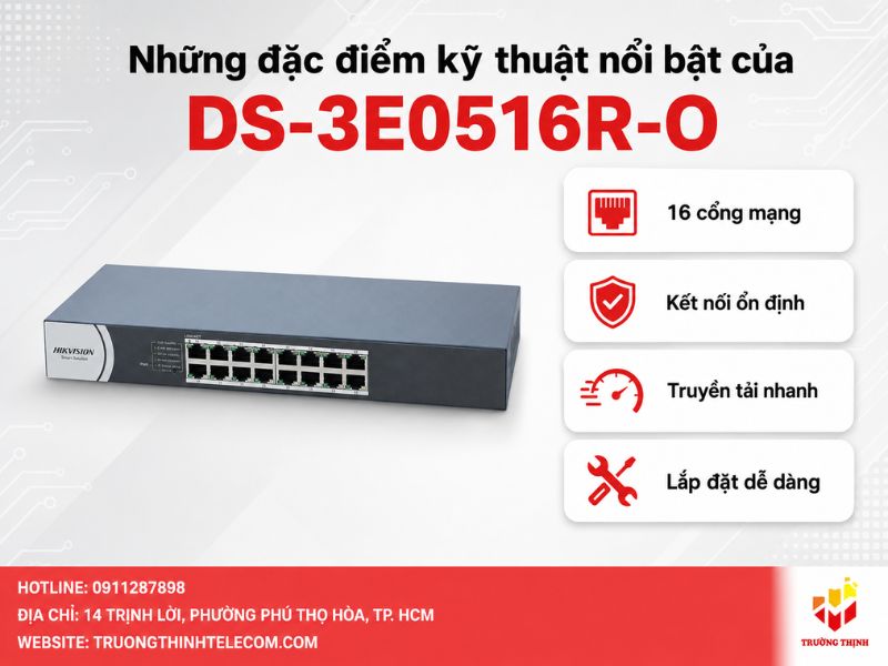 Những đặc điểm kỹ thuật nổi bật của DS-3E0516R-O