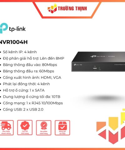 Đầu ghi hình Vigi TP-Link PoE NVR1004H 4 kênh