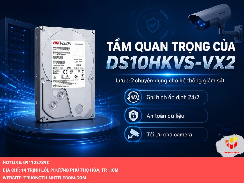 Tầm quan trọng của máy chủ lưu trữ DS10HKVS-VX2 chuyên dụng trong hệ thống giám sát