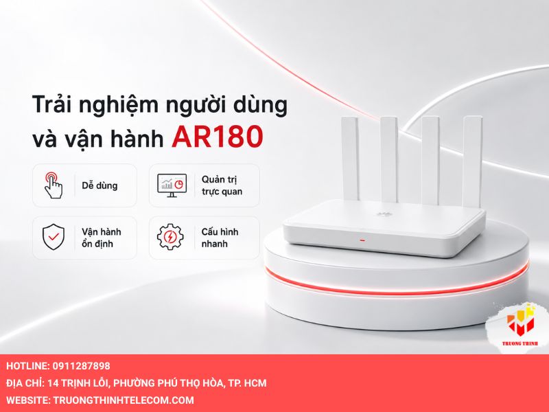 Trải nghiệm người dùng và khả năng vận hành của AR180