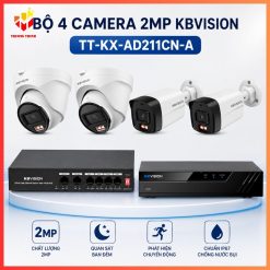 Trọn bộ 4 camera KBVision TT-KX-AD211CN-A 2MP Chính Hãng