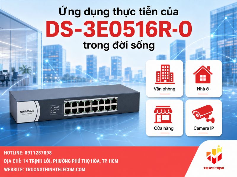 Ứng dụng thực tiễn của DS-3E0516R-O trong đời sống