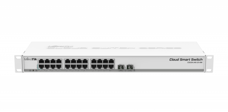 Switch MikroTik CSS326-24G-2S+RM 24 cổng Gigabit, 2 SFP+ 10G