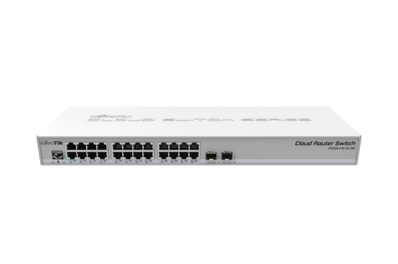 Switch MikroTik CRS326-24G-2S+RM 24 Gigabit, 2 SFP+ 10G