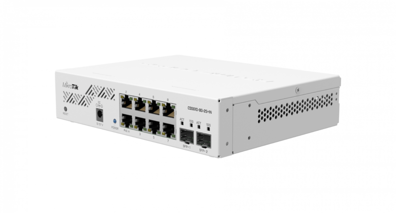 Switch MikroTik CSS610-8G-2S+IN 8 cổng Gigabit, 2 SFP+ 10G