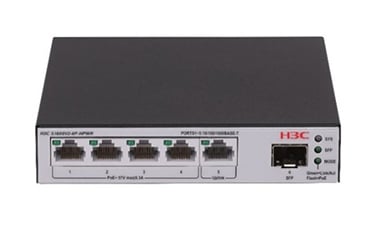H3C S1600V2-6P-HPWR – Switch Web Managed PoE+ 5GE + 1 SFP