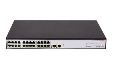 H3C S1600V2-26P-HPWR – Switch PoE+ Web Managed 24GE, 2 SFP, 370W