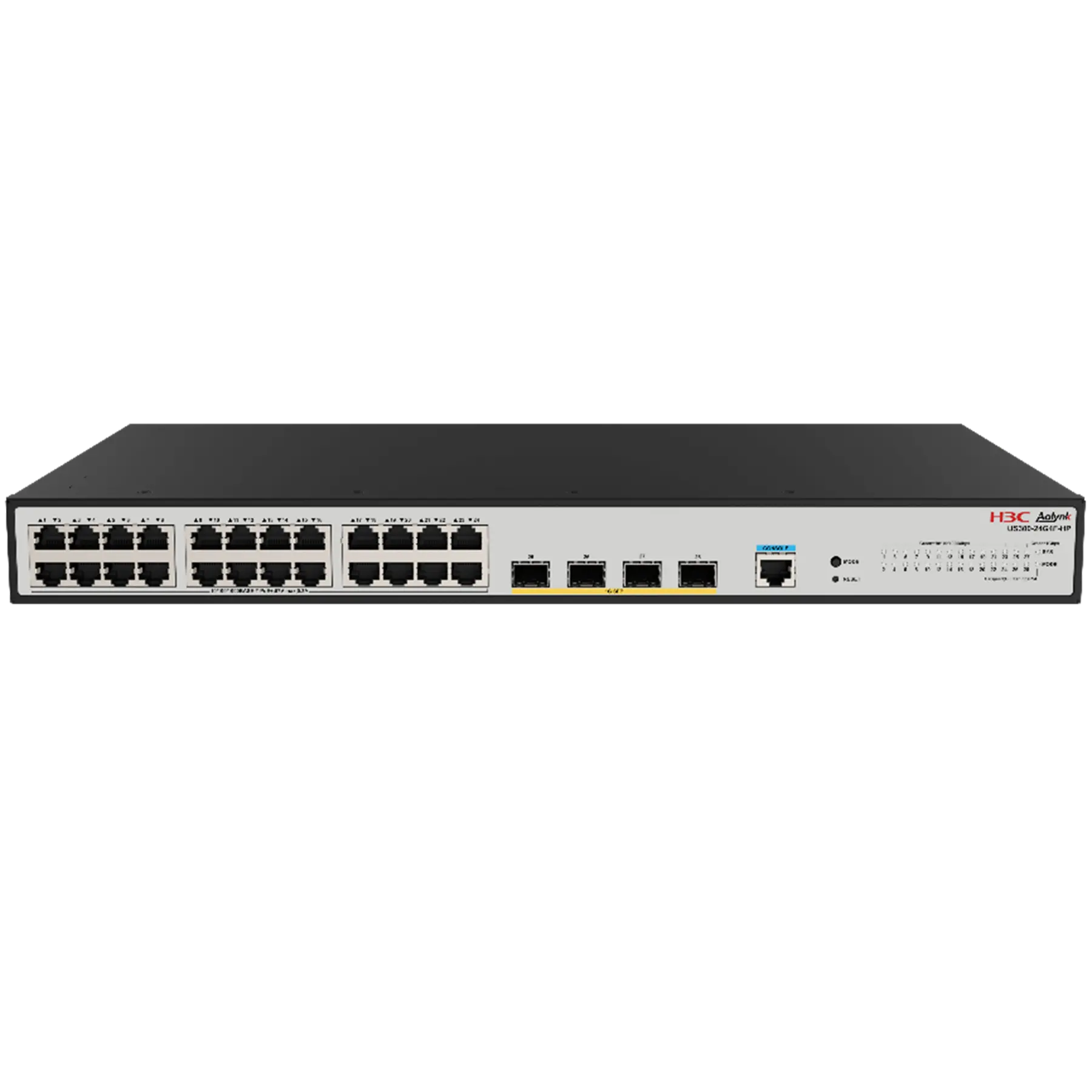 H3C Aolynk US300-24G4F-HP – Switch PoE+ Managed Layer 2 24 cổng